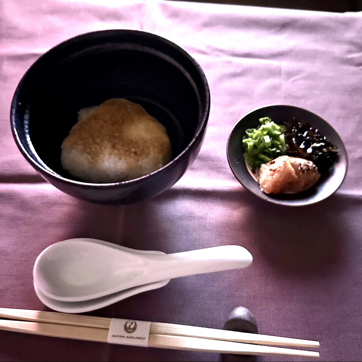 Japan Airlines Boeing 777-300ER First Class anytime meal.