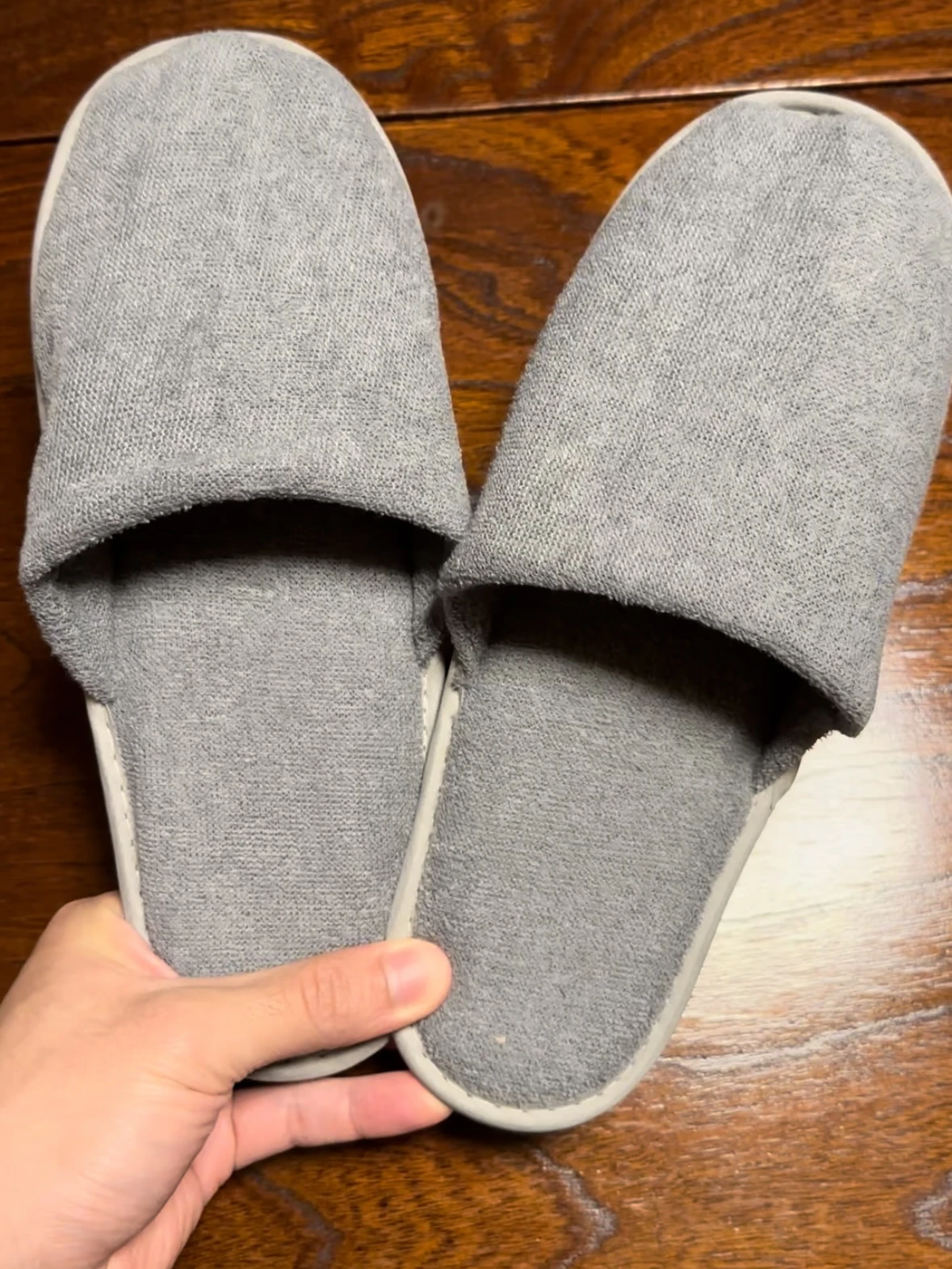 Japan Airlines Boeing 777-300ER First Class slippers.