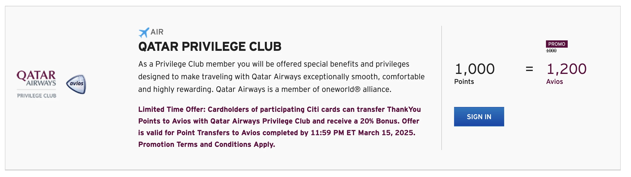 Citi ThankYou Rewards transfer bonuses – Get up to 30% extra miles when transferring points during special promotions.