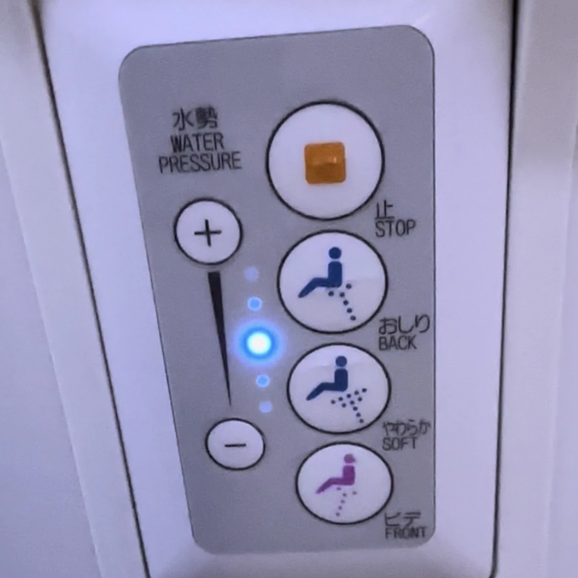 Japan Airlines Boeing 787-8 business class has a bidet in the bathroom.